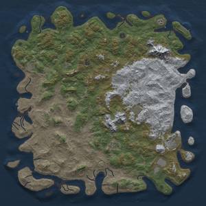 Thumbnail Rust Map: Procedural Map, Size: 5952, Seed: 1337, 18 Monuments