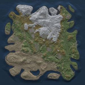 Thumbnail Rust Map: Procedural Map, Size: 4250, Seed: 360643080, 18 Monuments