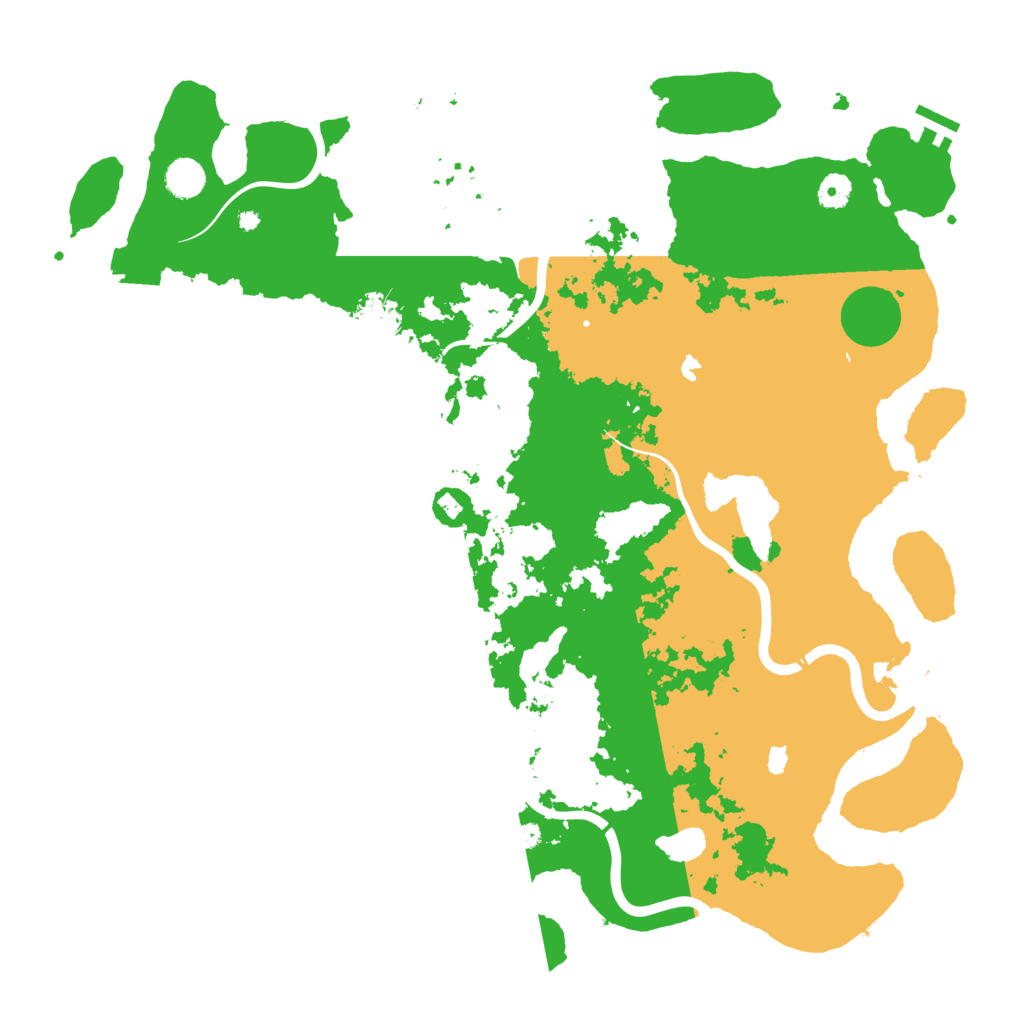 Biome Rust Map: Procedural Map, Size: 4500, Seed: 964876246