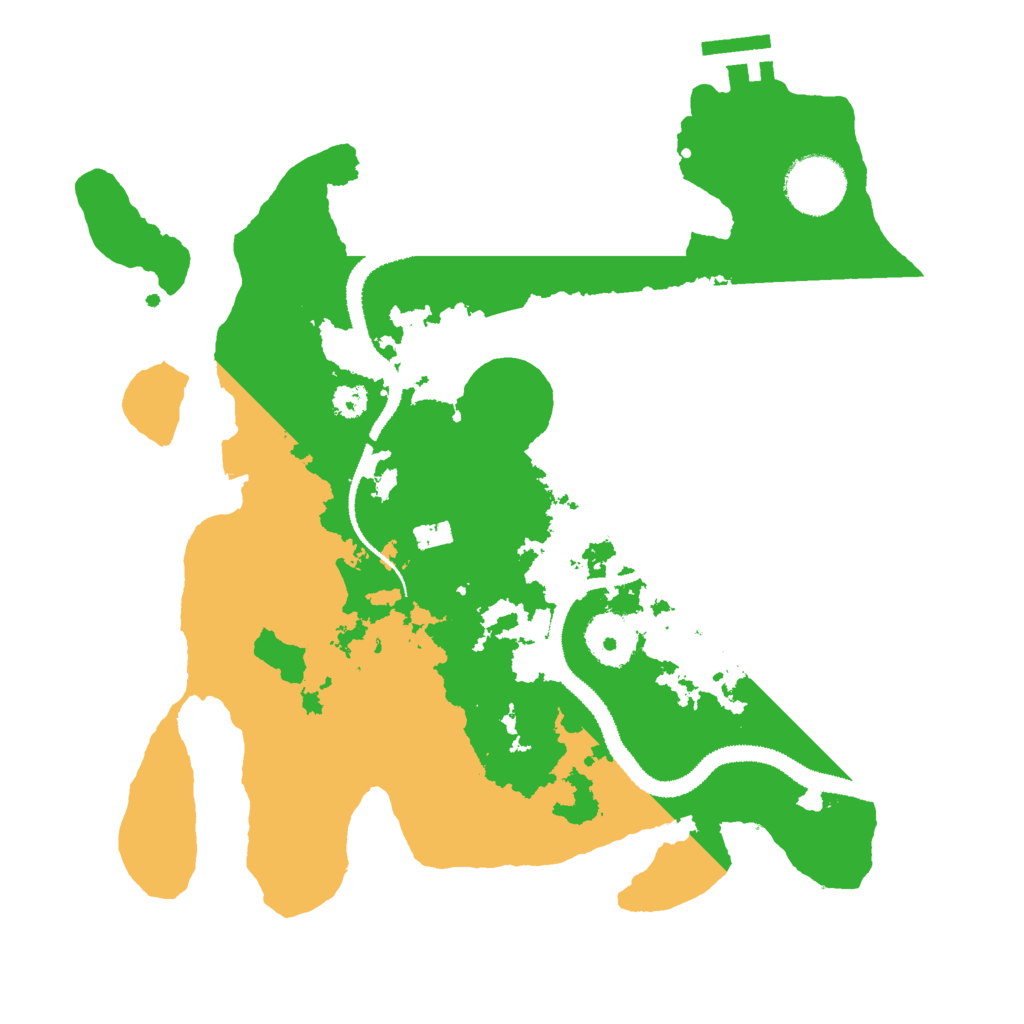 Biome Rust Map: Procedural Map, Size: 3000, Seed: 105351324