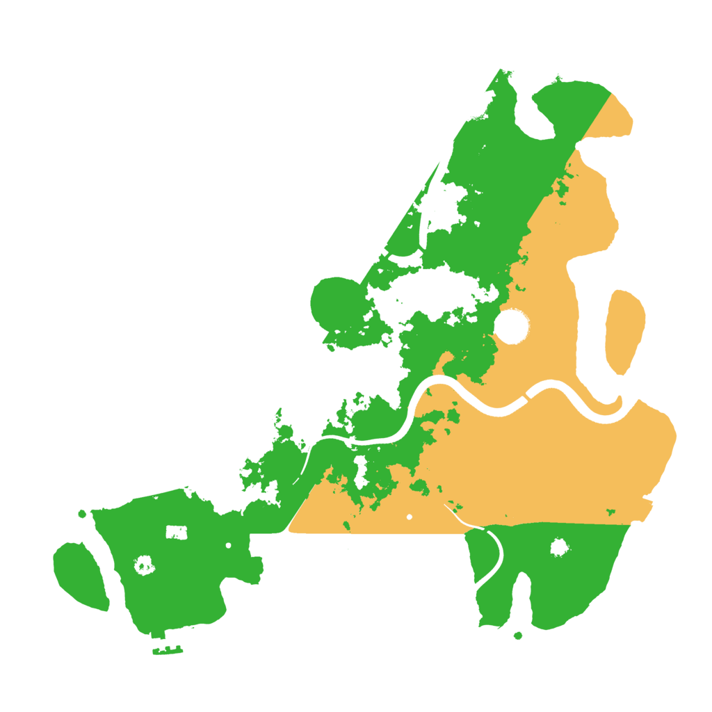 Biome Rust Map: Procedural Map, Size: 3600, Seed: 657157163