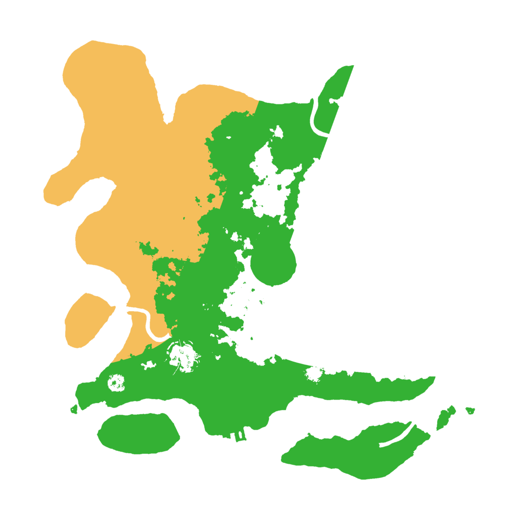 Biome Rust Map: Procedural Map, Size: 3000, Seed: 3485