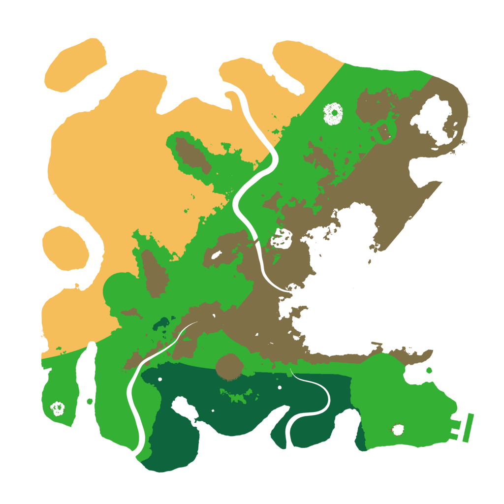 Biome Rust Map: Procedural Map, Size: 3500, Seed: 2022012076