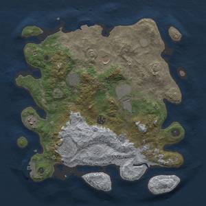 Thumbnail Rust Map: Procedural Map, Size: 3500, Seed: 862686805, 15 Monuments