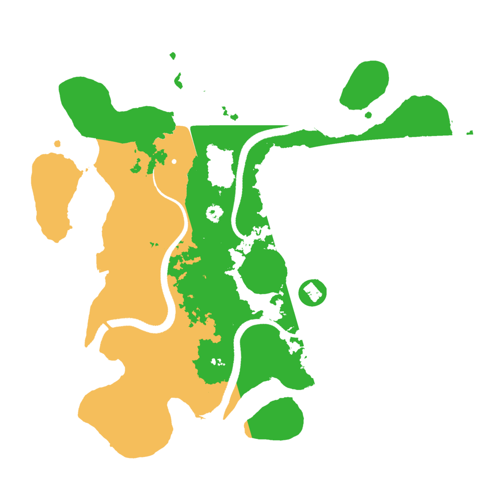 Biome Rust Map: Procedural Map, Size: 3000, Seed: 1578442
