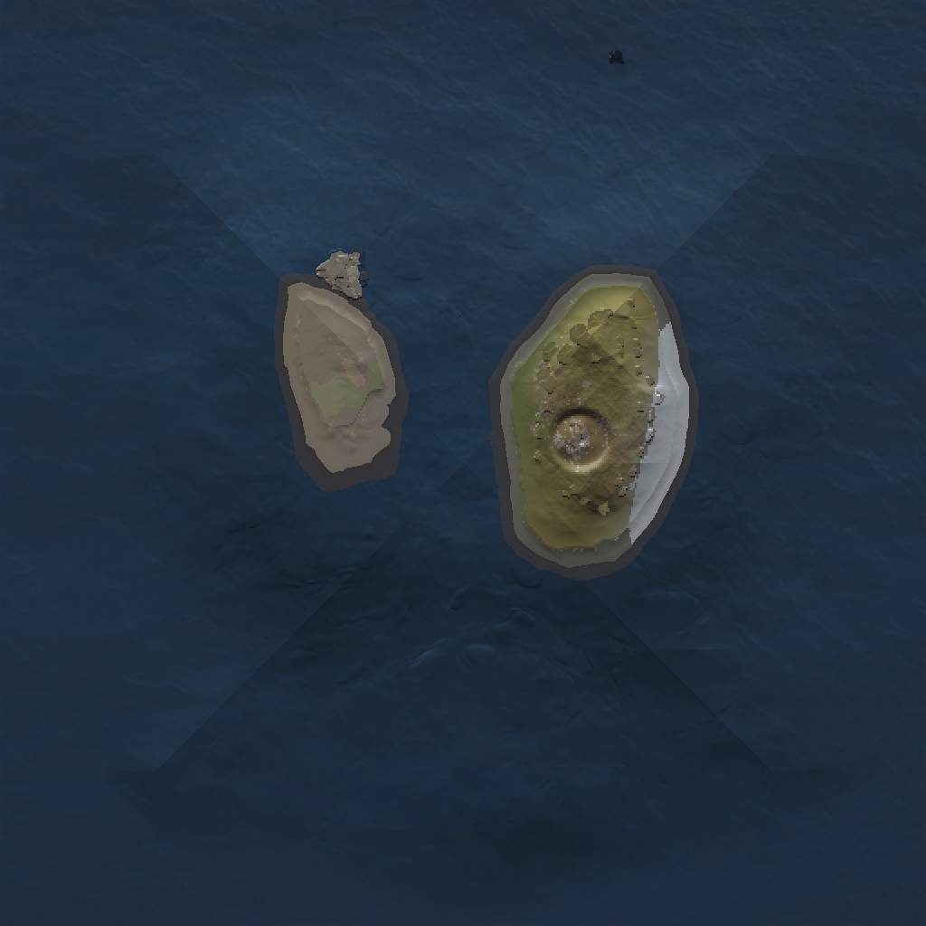 Rust Map: Procedural Map, Size: 1000, Seed: 79263, 3 Monuments