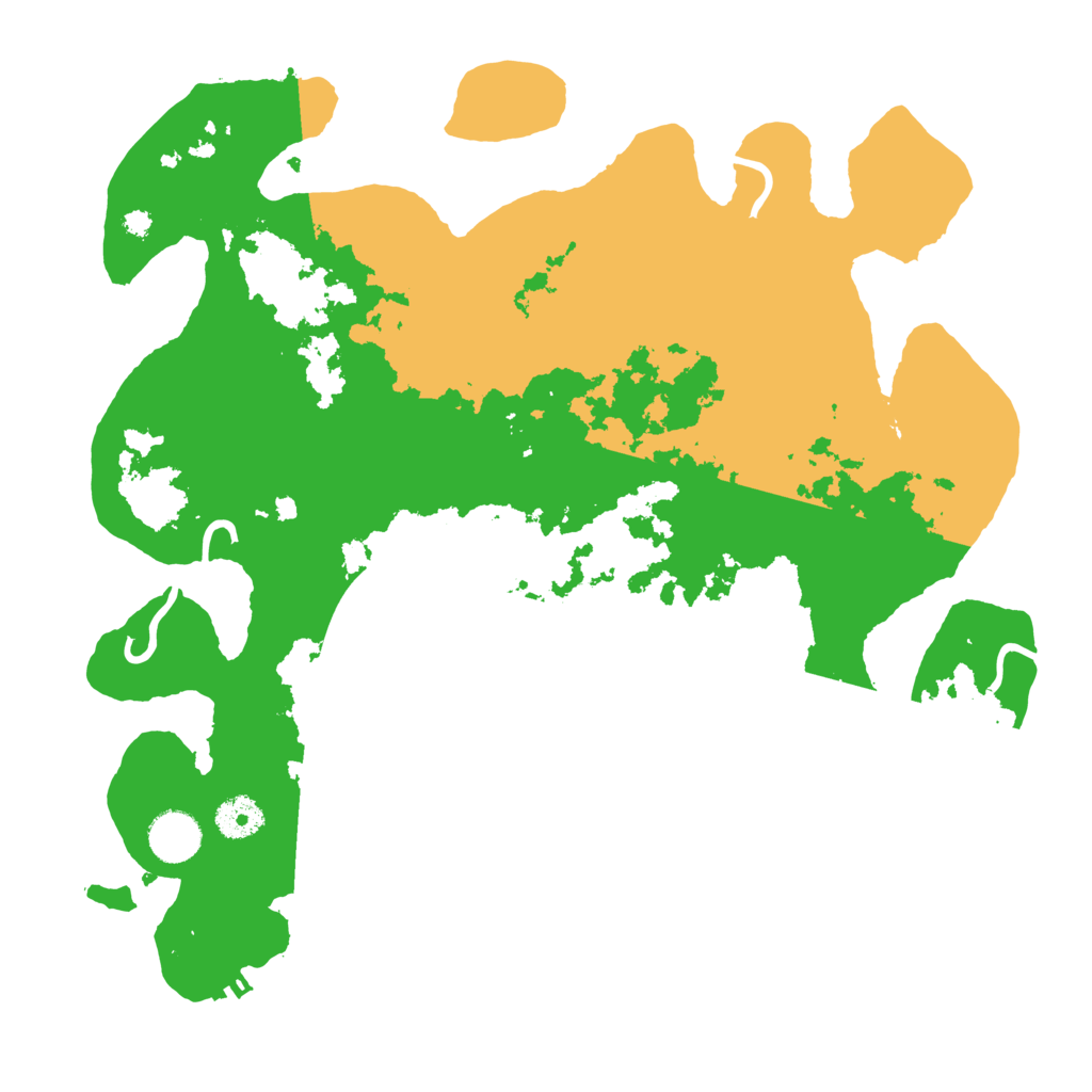 Biome Rust Map: Procedural Map, Size: 3700, Seed: 1377470306