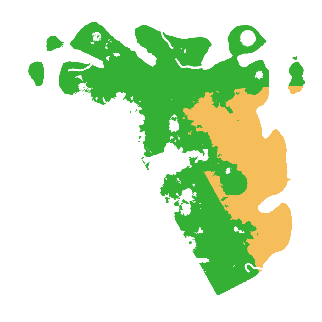 Biome Rust Map: Procedural Map, Size: 3600, Seed: 20605