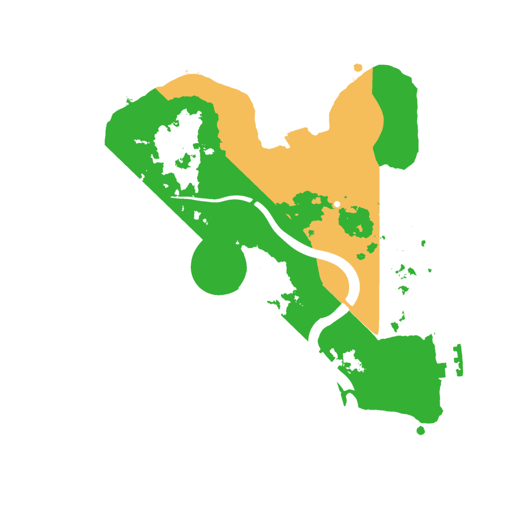 Biome Rust Map: Procedural Map, Size: 2400, Seed: 101