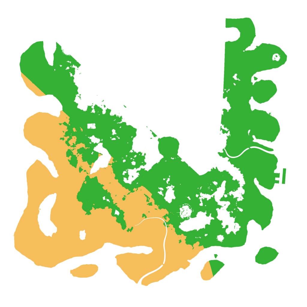 Biome Rust Map: Procedural Map, Size: 4000, Seed: 627647868