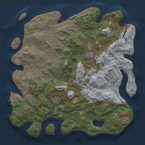 Thumbnail Rust Map: Procedural Map, Size: 4500, Seed: 20230504, 17 Monuments