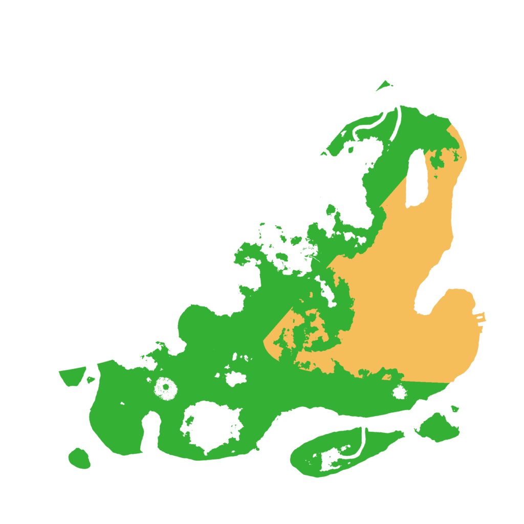 Biome Rust Map: Procedural Map, Size: 3500, Seed: 67843006