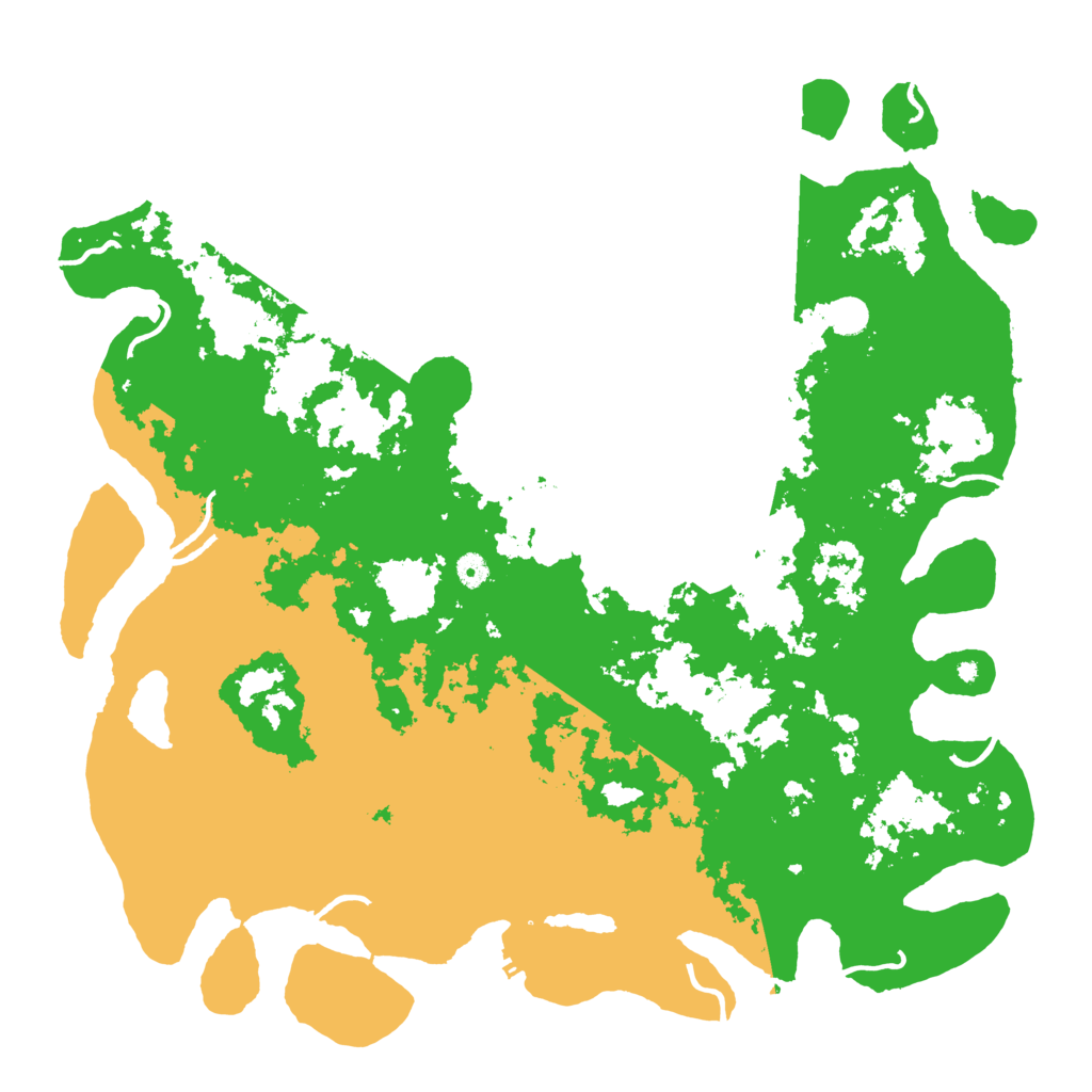 Biome Rust Map: Procedural Map, Size: 5000, Seed: 64926