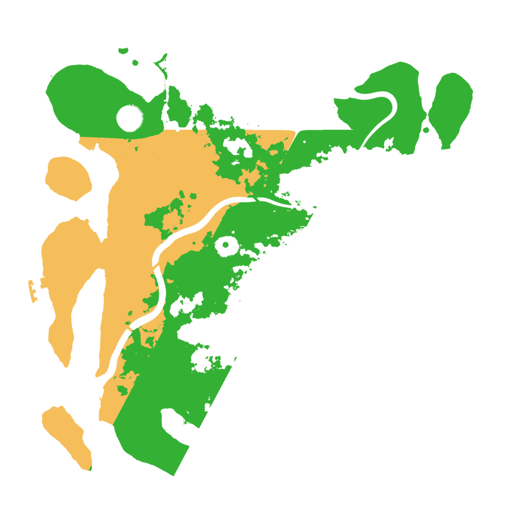 Biome Rust Map: Procedural Map, Size: 3500, Seed: 2051085