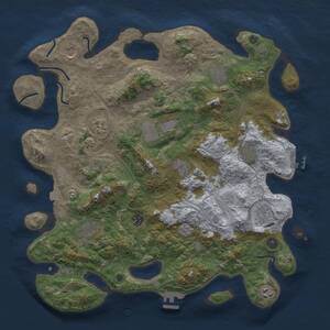 Thumbnail Rust Map: Procedural Map, Size: 4250, Seed: 556295607, 17 Monuments