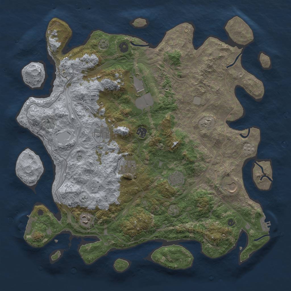 Rust Map: Procedural Map, Size: 4250, Seed: 8798795, 15 Monuments