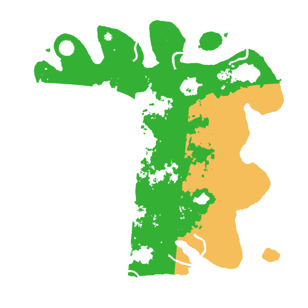 Biome Rust Map: Procedural Map, Size: 3500, Seed: 52329650