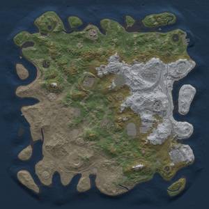 Thumbnail Rust Map: Procedural Map, Size: 4250, Seed: 2104122518, 18 Monuments