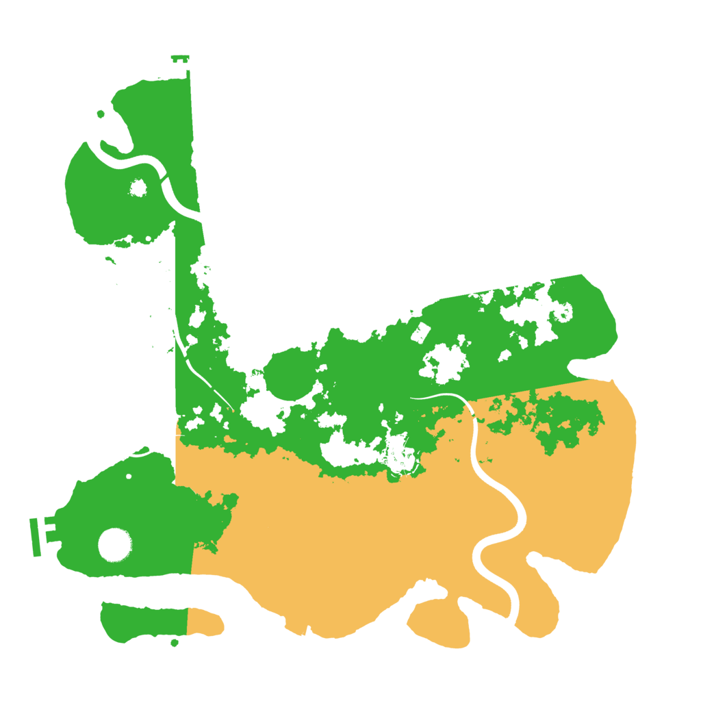 Biome Rust Map: Procedural Map, Size: 3700, Seed: 2031409283