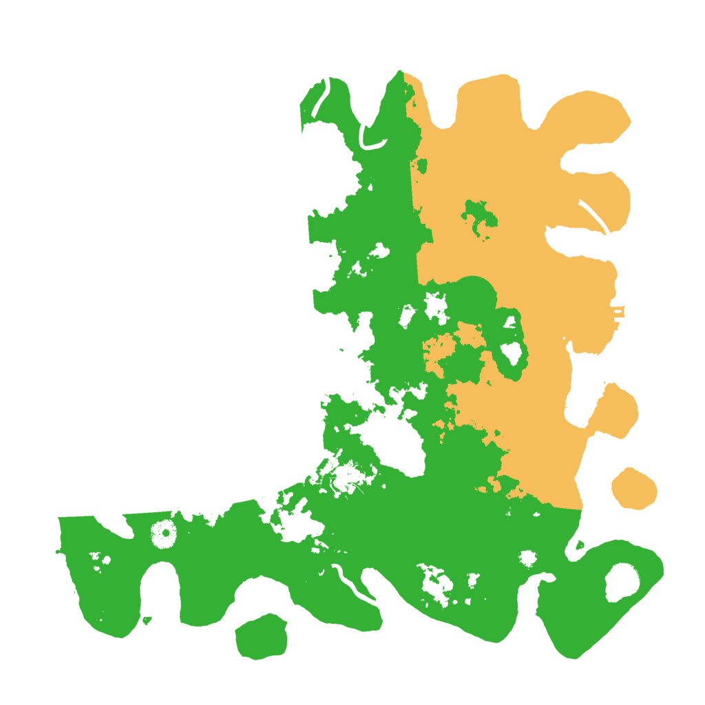 Biome Rust Map: Procedural Map, Size: 3850, Seed: 255255555