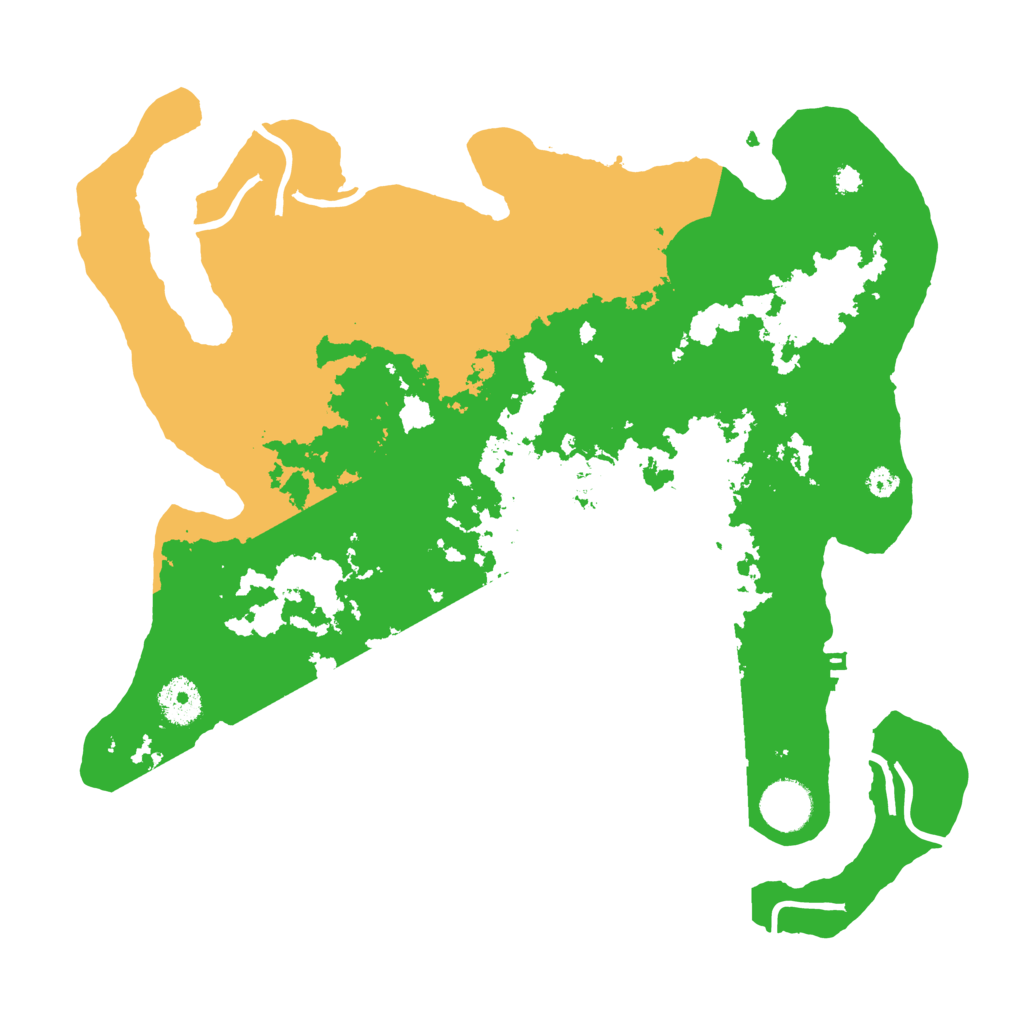 Biome Rust Map: Procedural Map, Size: 3500, Seed: 148617162