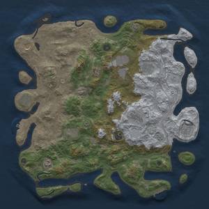 Thumbnail Rust Map: Procedural Map, Size: 4250, Seed: 1896694112, 19 Monuments