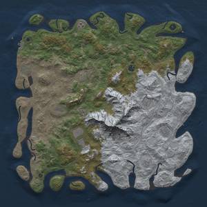 Thumbnail Rust Map: Procedural Map, Size: 5000, Seed: 1883, 17 Monuments