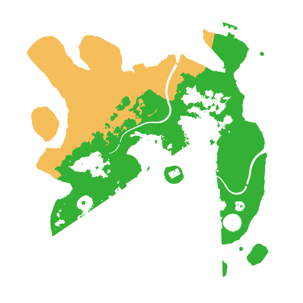Biome Rust Map: Procedural Map, Size: 3000, Seed: 28446