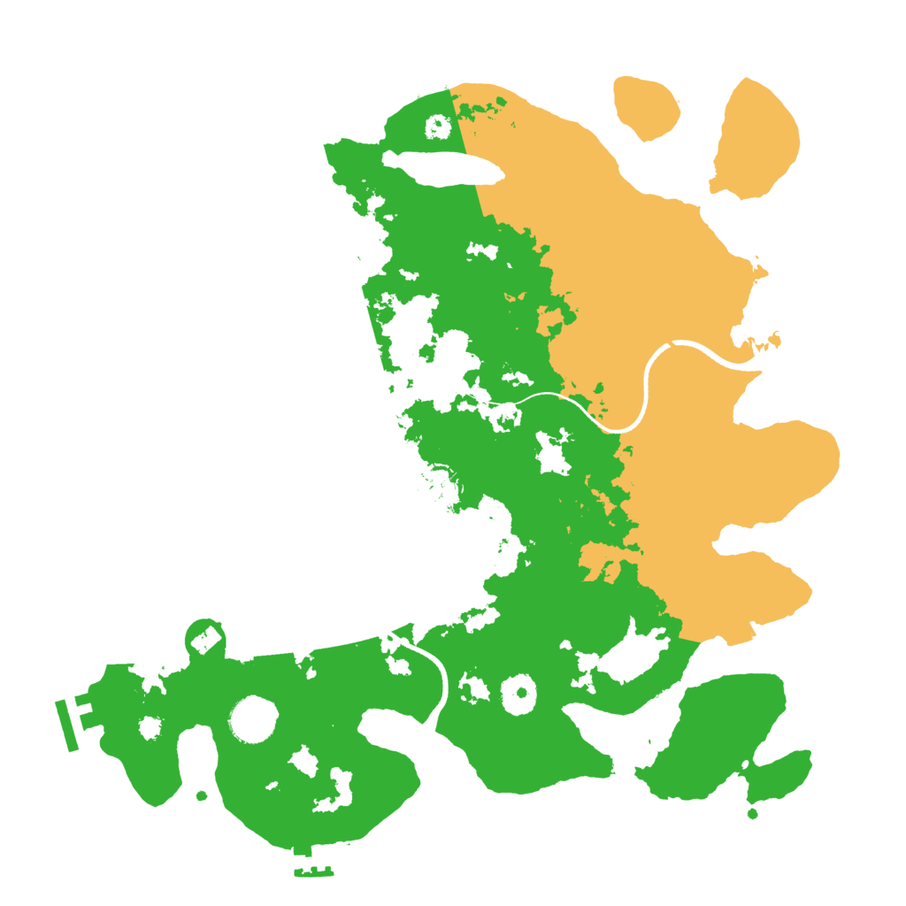 Biome Rust Map: Procedural Map, Size: 3500, Seed: 286809011