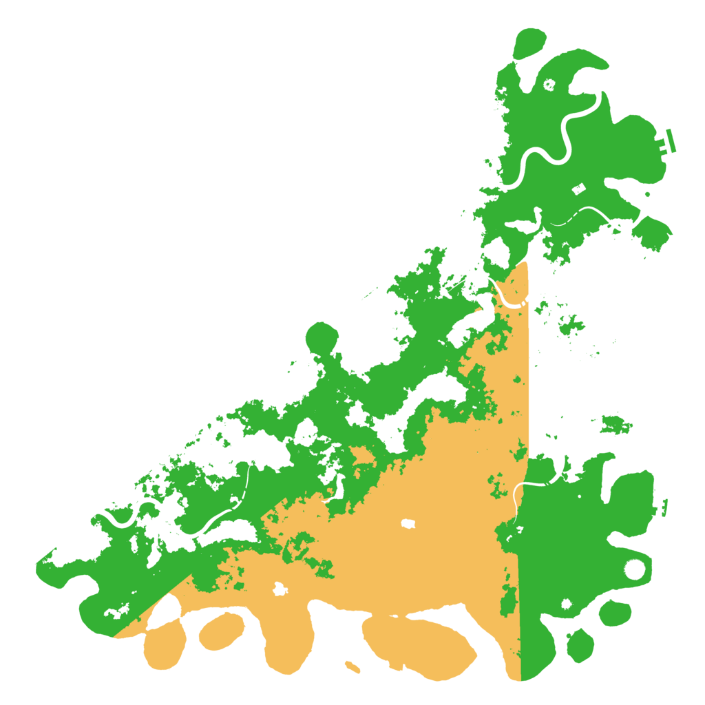 Biome Rust Map: Procedural Map, Size: 6000, Seed: 10179615
