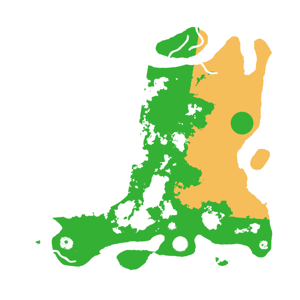 Biome Rust Map: Procedural Map, Size: 3500, Seed: 957512220