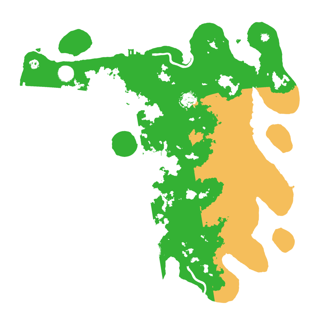 Biome Rust Map: Procedural Map, Size: 3500, Seed: 64910281