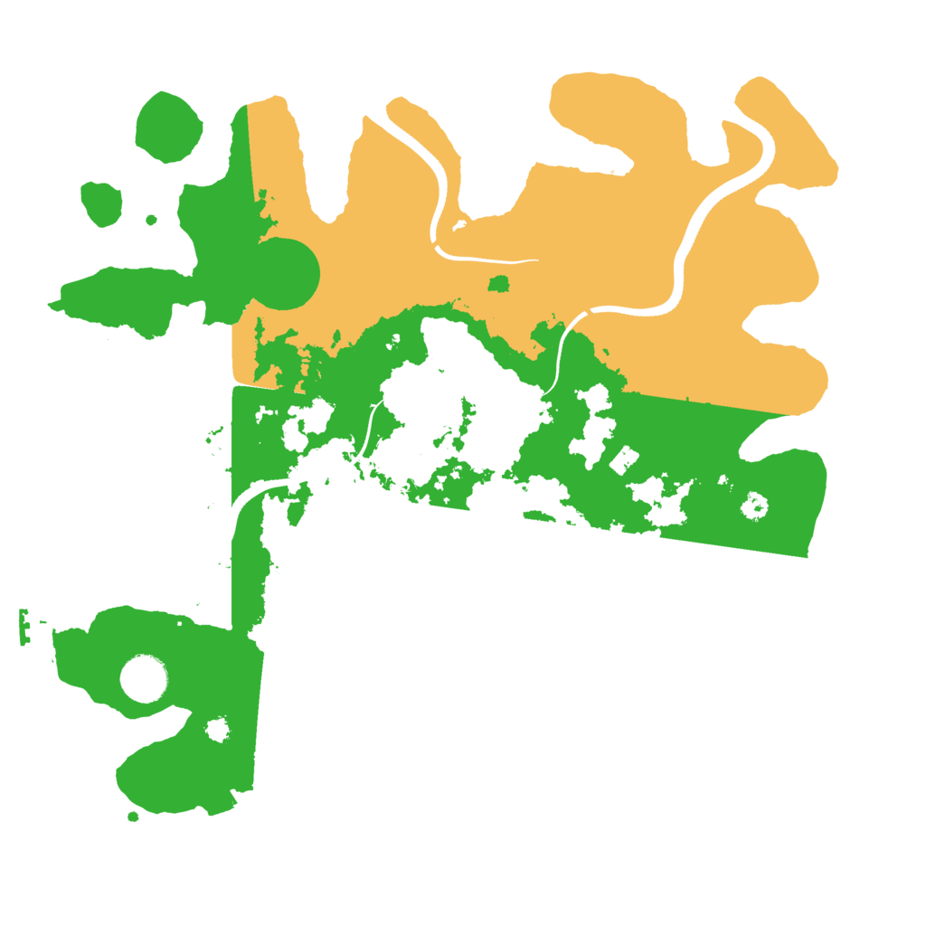 Biome Rust Map: Procedural Map, Size: 3500, Seed: 91046441