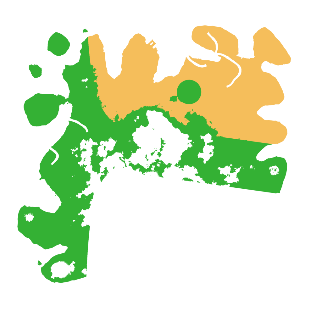 Biome Rust Map: Procedural Map, Size: 3500, Seed: 91046441