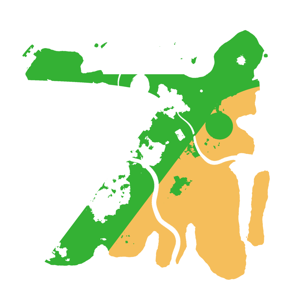Biome Rust Map: Procedural Map, Size: 3000, Seed: 28293031