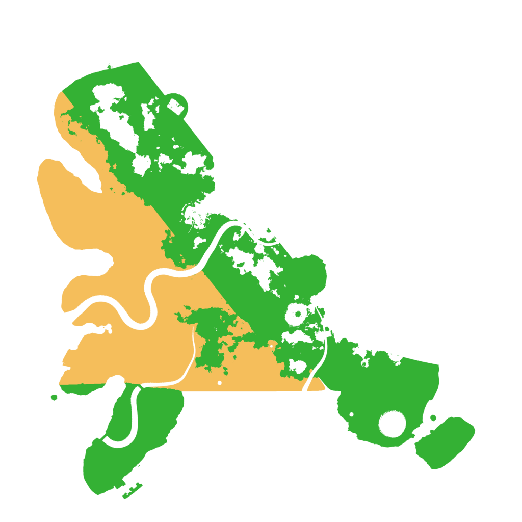 Biome Rust Map: Procedural Map, Size: 3500, Seed: 48791782