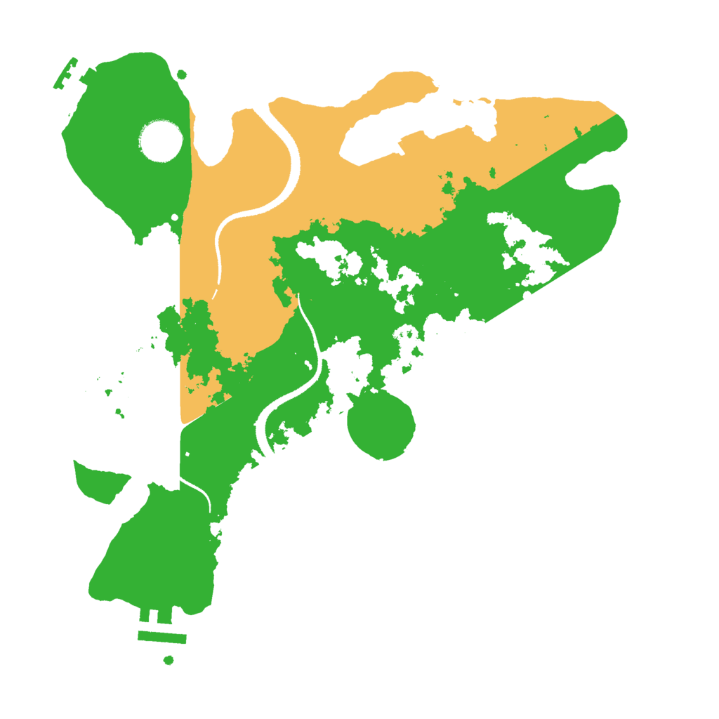 Biome Rust Map: Procedural Map, Size: 3000, Seed: 22925