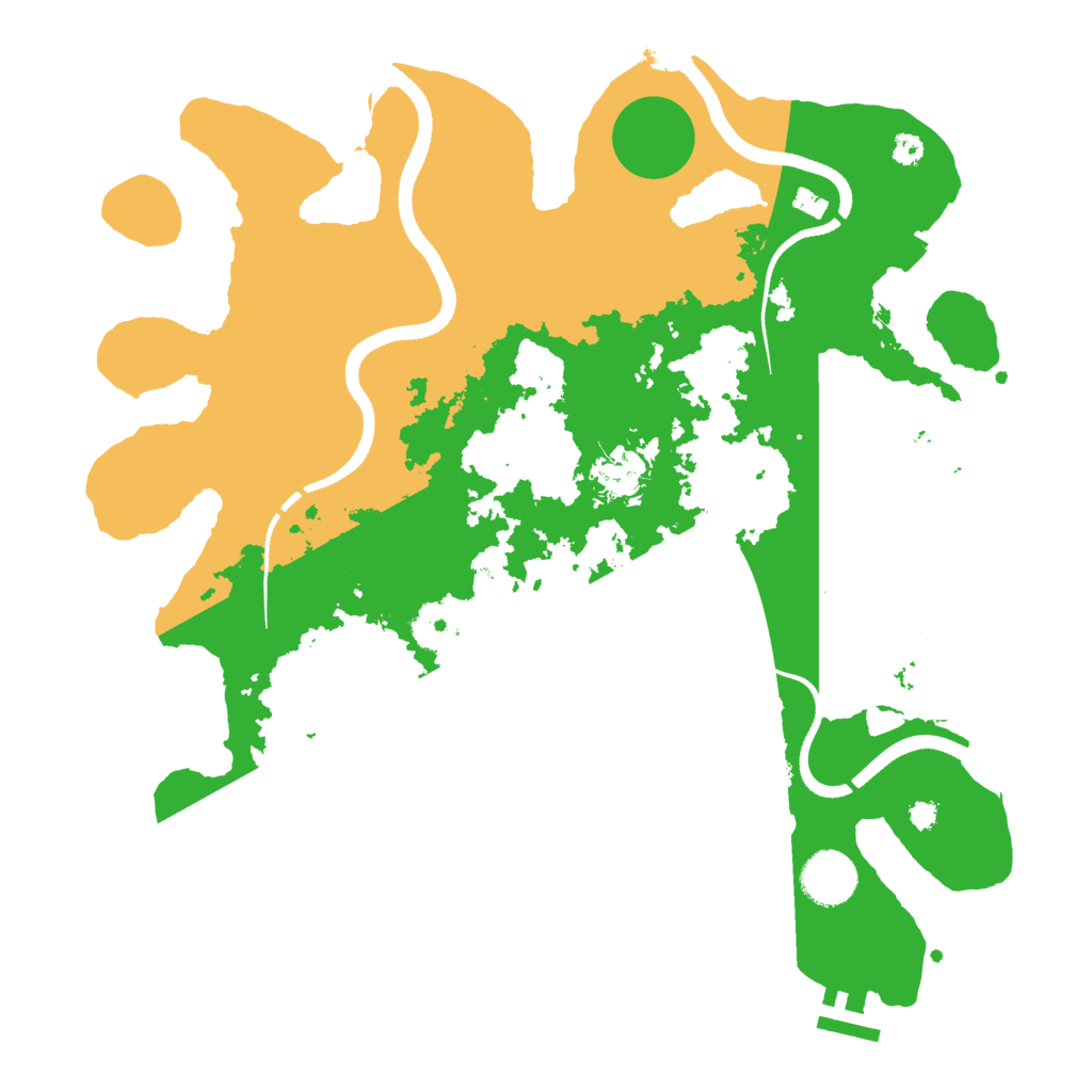 Biome Rust Map: Procedural Map, Size: 3500, Seed: 15486755