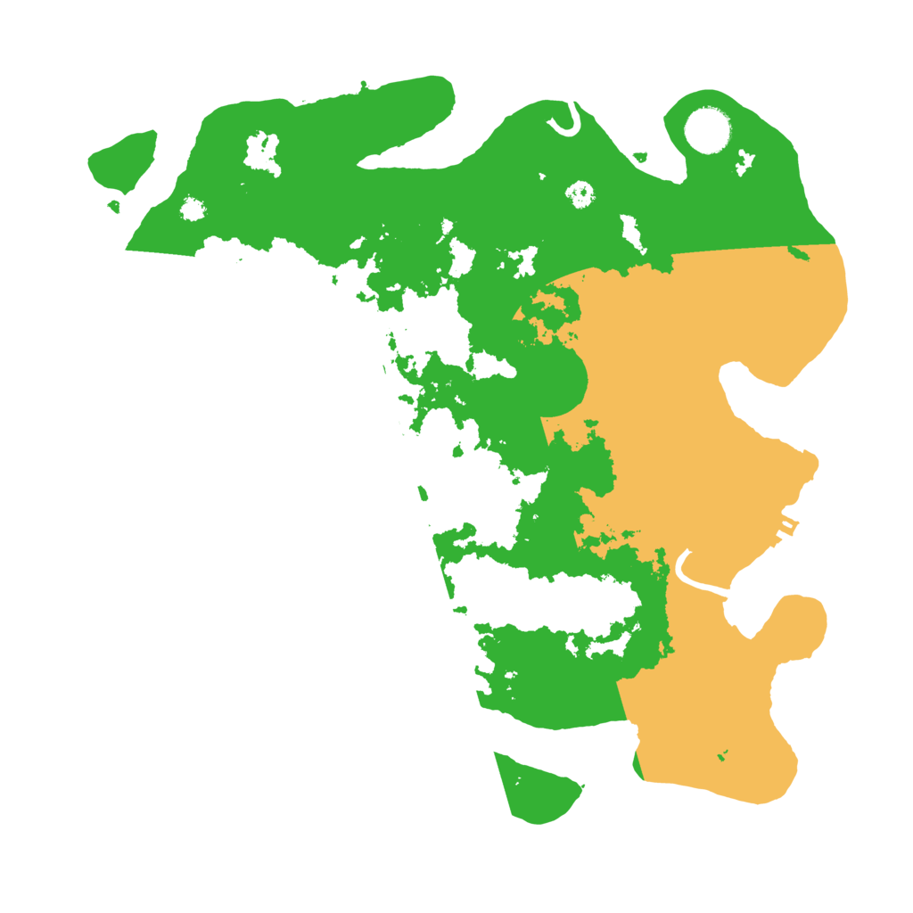 Biome Rust Map: Procedural Map, Size: 3500, Seed: 13584367