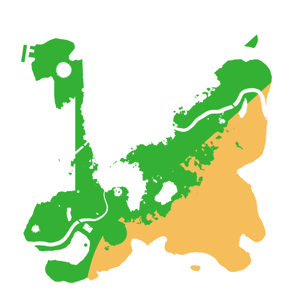 Biome Rust Map: Procedural Map, Size: 3500, Seed: 96126532