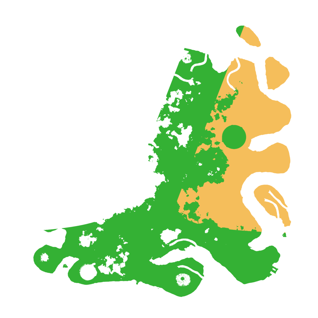 Biome Rust Map: Procedural Map, Size: 3500, Seed: 7953134