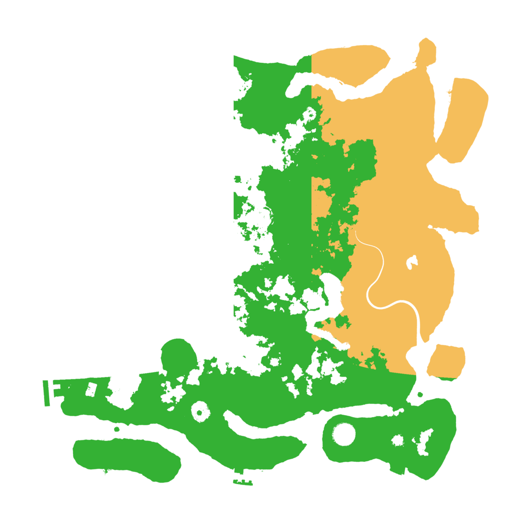 Biome Rust Map: Procedural Map, Size: 4000, Seed: 543345534