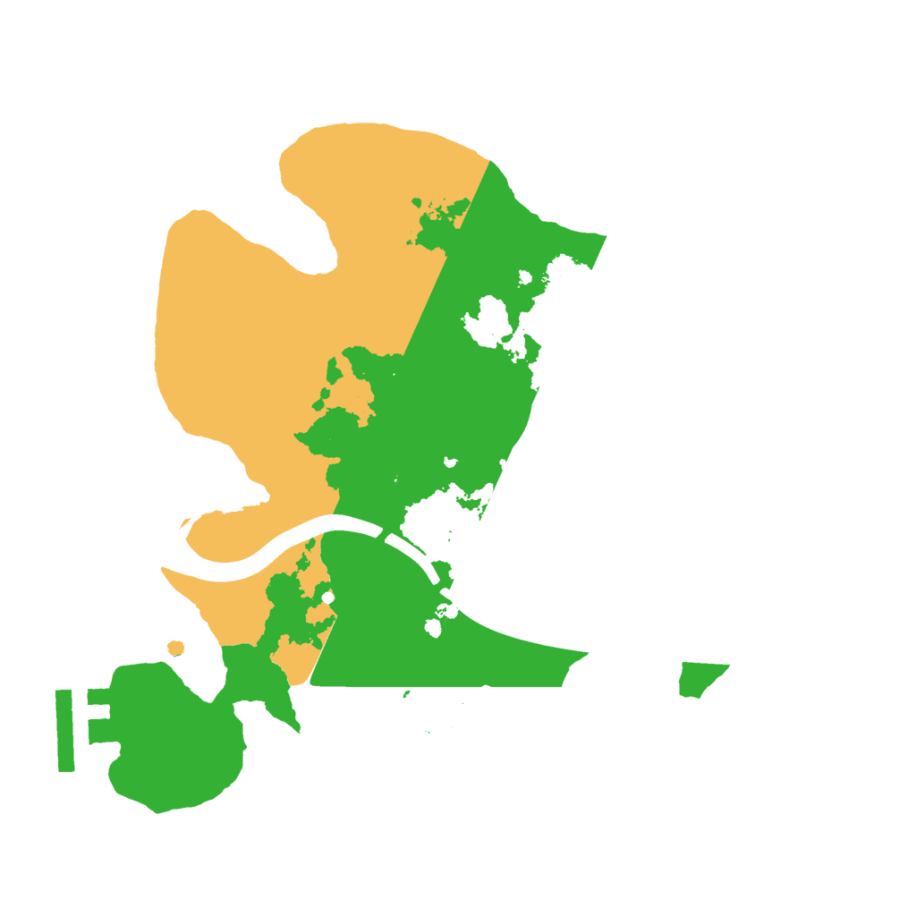 Biome Rust Map: Procedural Map, Size: 2250, Seed: 25