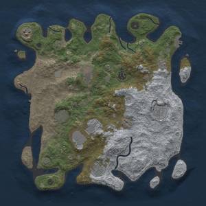 Thumbnail Rust Map: Procedural Map, Size: 3700, Seed: 5559718, 16 Monuments