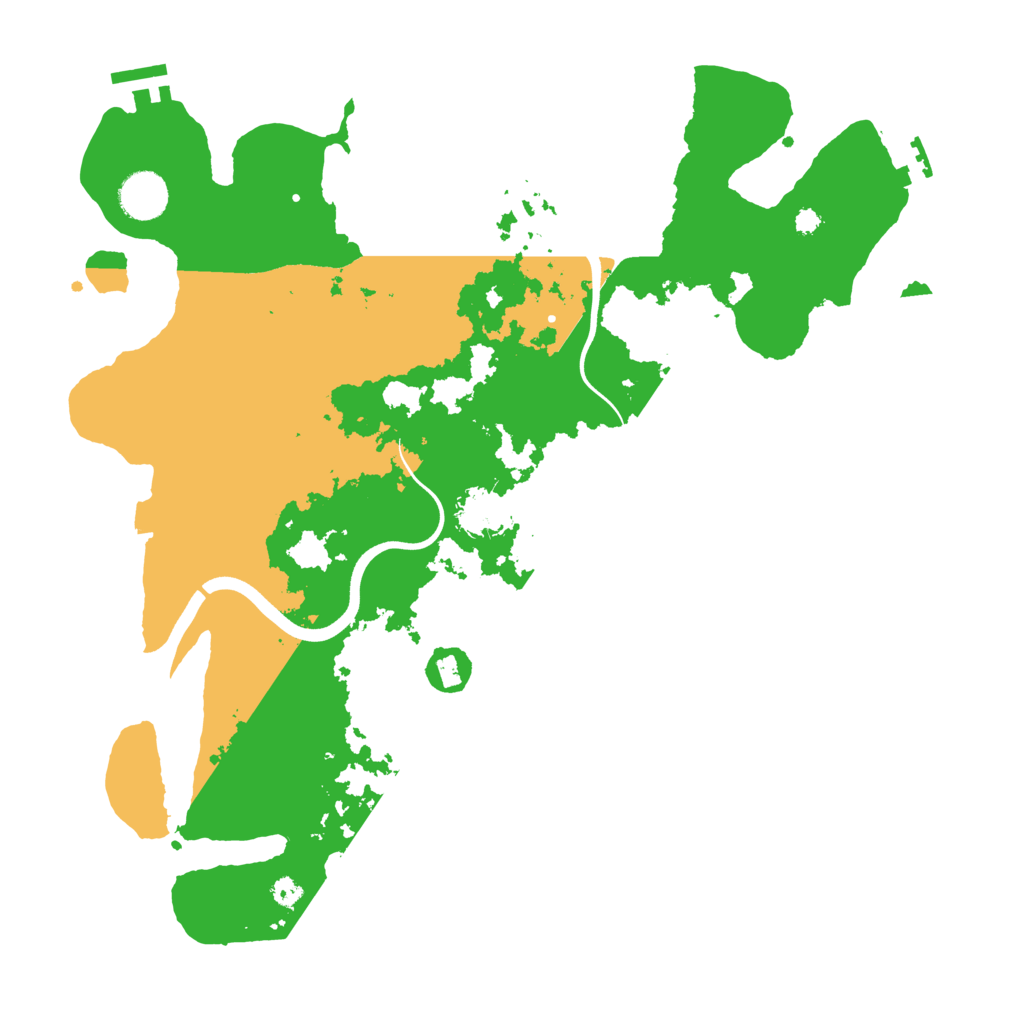 Biome Rust Map: Procedural Map, Size: 3700, Seed: 5559718
