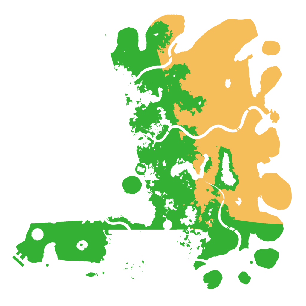 Biome Rust Map: Procedural Map, Size: 4500, Seed: 522744