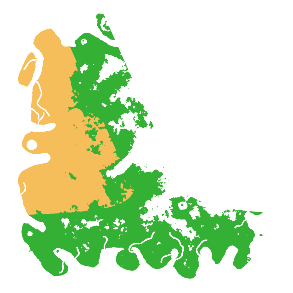 Biome Rust Map: Procedural Map, Size: 5000, Seed: 615793175