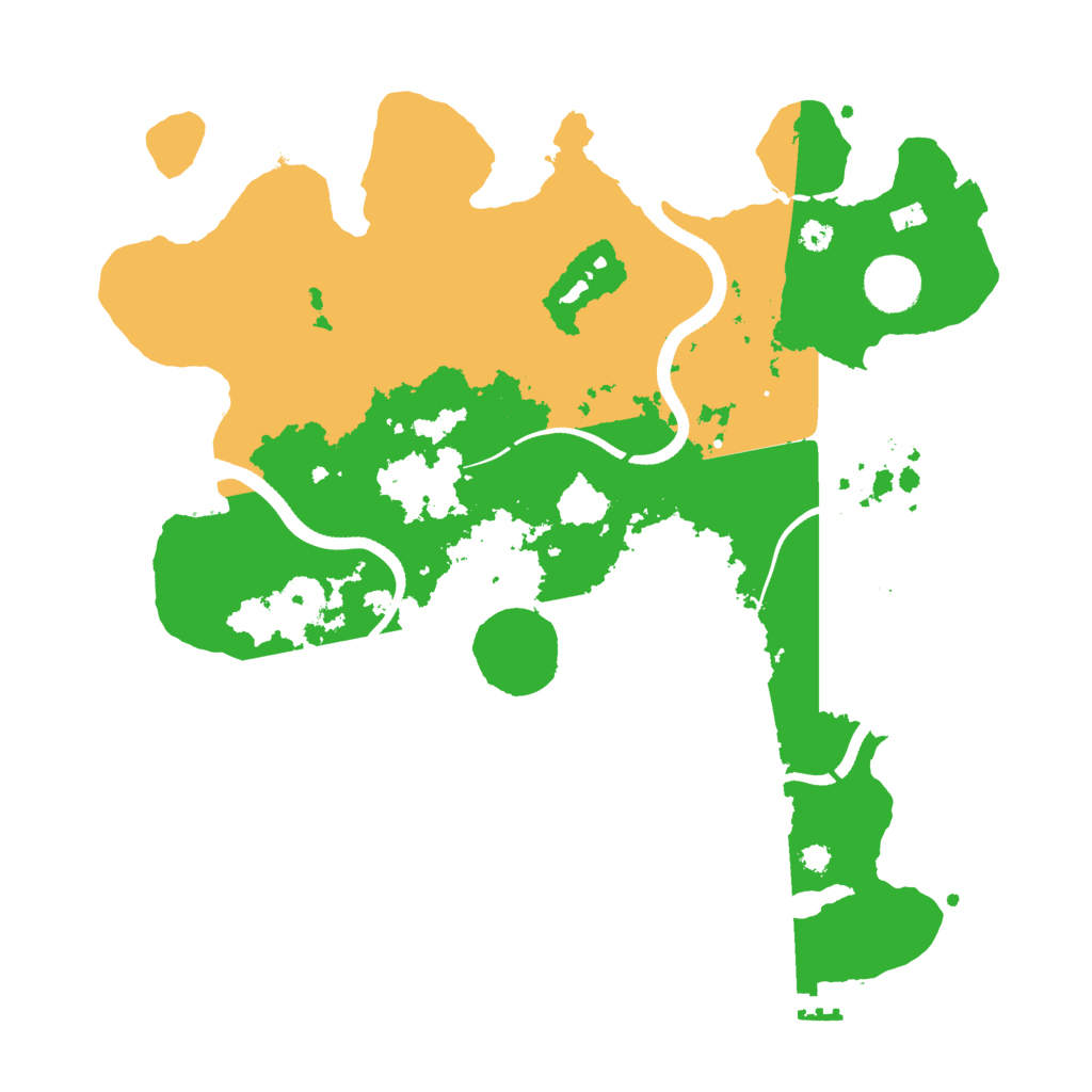 Biome Rust Map: Procedural Map, Size: 3500, Seed: 58452038