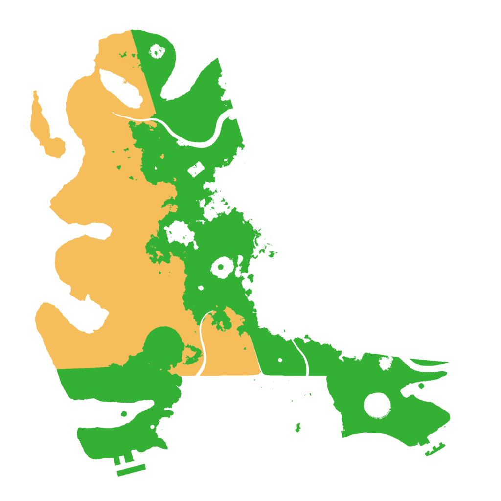 Biome Rust Map: Procedural Map, Size: 3500, Seed: 185631795