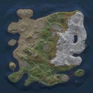 Thumbnail Rust Map: Procedural Map, Size: 3500, Seed: 967020854, 17 Monuments